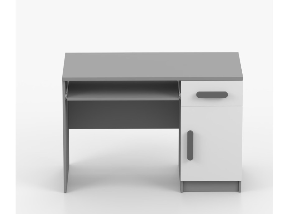 Písací stôl SMYK - šedý/biely (viac variant)