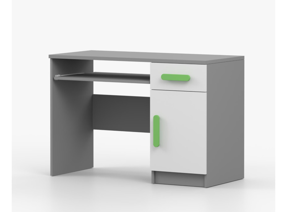 Písací stôl SMYK - šedý/biely (viac variant)