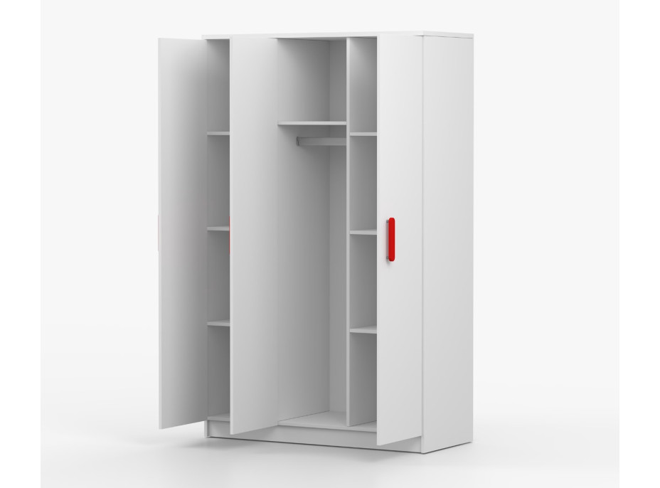 Šatníková skriňa SMYK 120 - biela (viac variant)