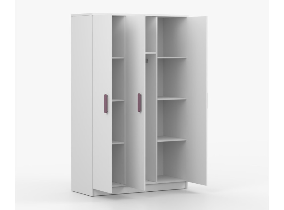 Šatníková skriňa SMYK 120 - biela (viac variant)