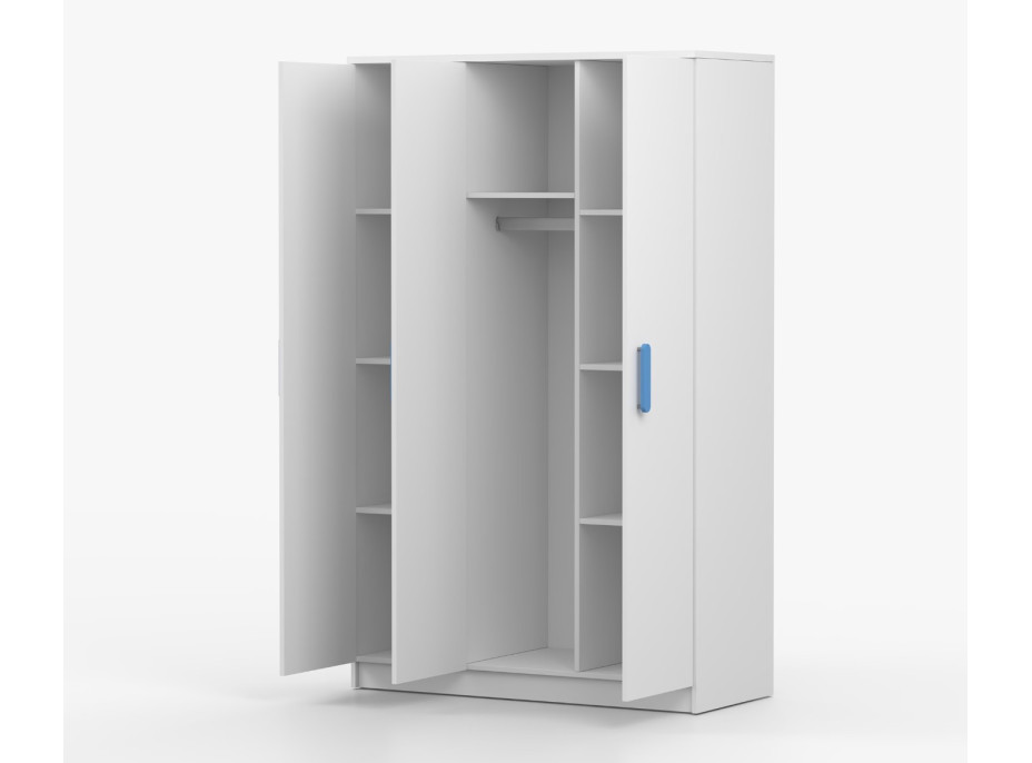 Šatníková skriňa SMYK 120 - biela (viac variant)