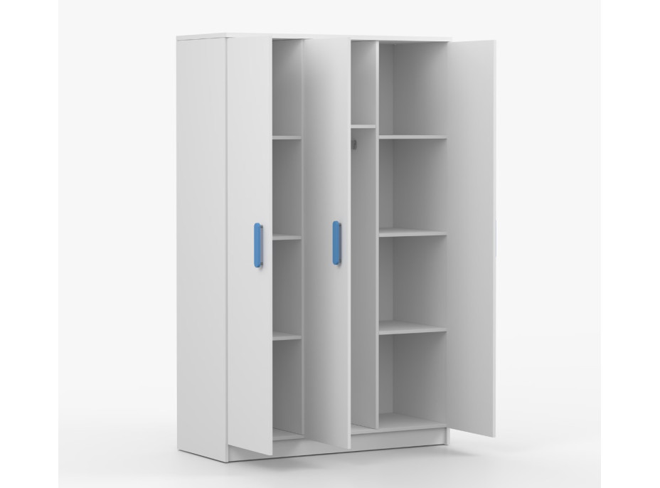 Šatníková skriňa SMYK 120 - biela (viac variant)