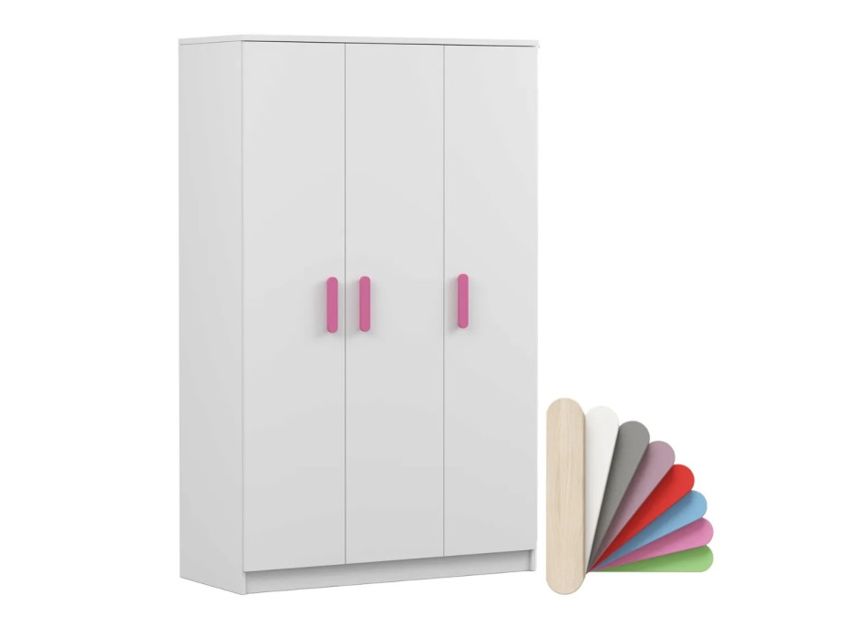 Šatníková skriňa SMYK 120 - biela (viac variant)