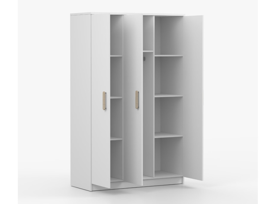 Šatníková skriňa SMYK 120 - biela (viac variant)