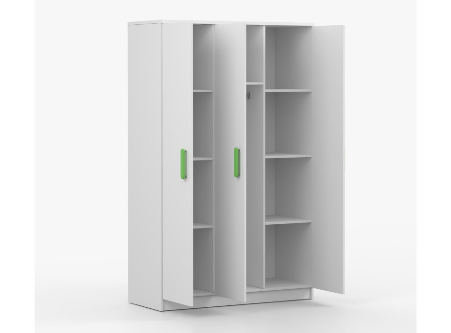 Šatníková skriňa SMYK 120 - biela (viac variant)