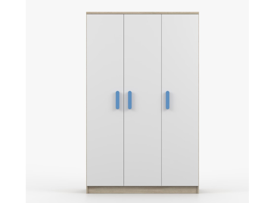 Šatníková skriňa SMYK 120 - dub sonoma/biela (viac variant)
