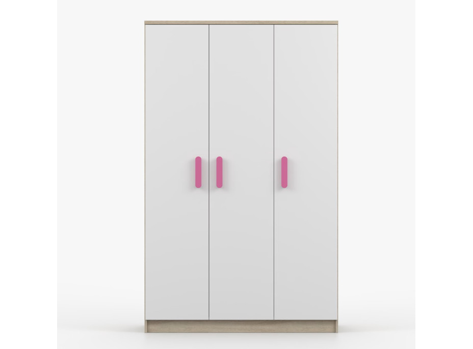 Šatníková skriňa SMYK 120 - dub sonoma/biela (viac variant)