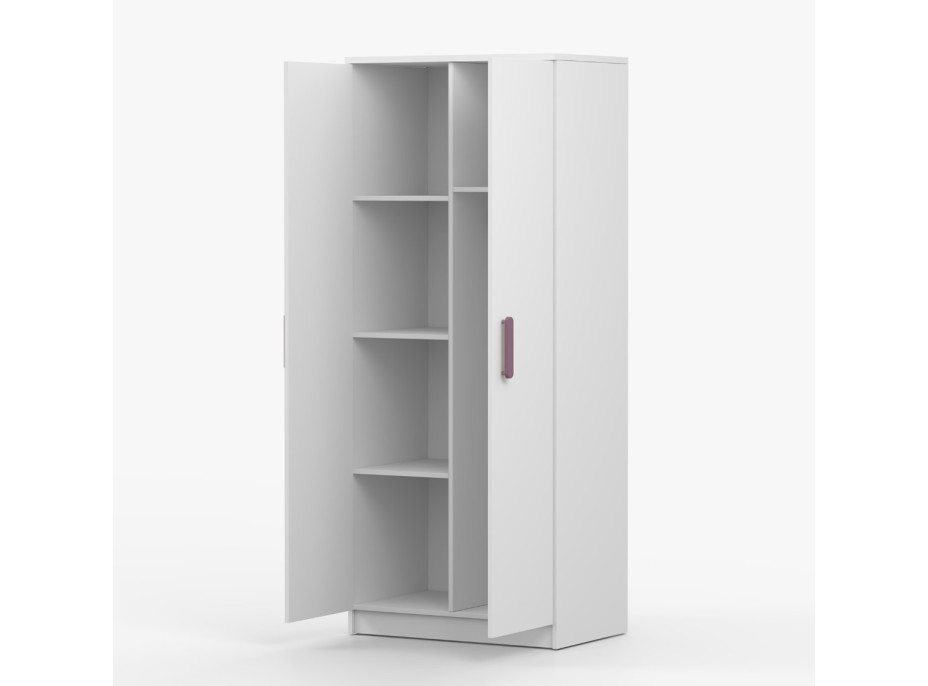 Šatníková skriňa SMYK 80 - biela (viac variant)