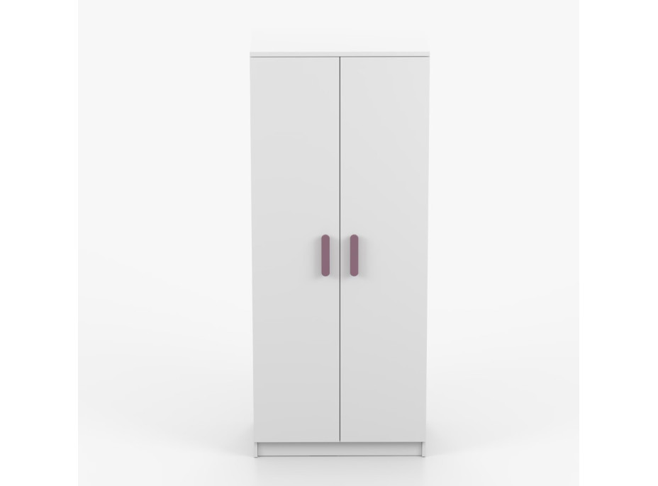 Šatníková skriňa SMYK 80 - biela (viac variant)