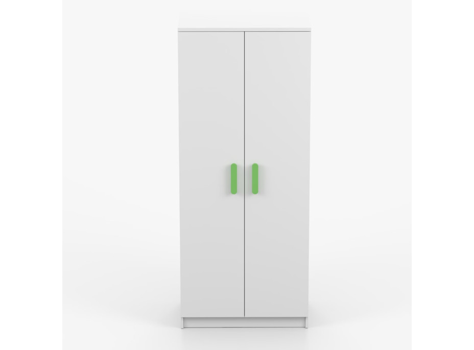 Šatníková skriňa SMYK 80 - biela (viac variant)