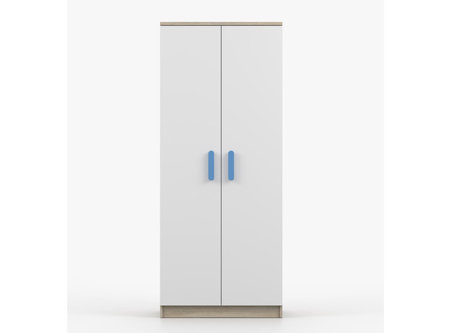 Šatníková skriňa SMYK 80 - dub sonoma/biela (viac variant)