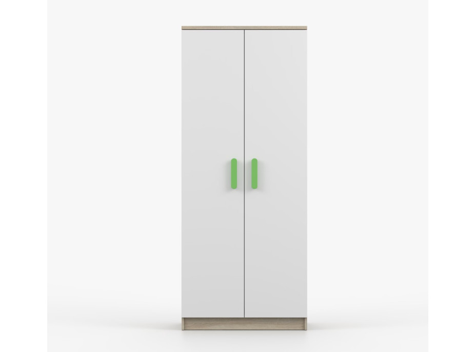 Šatníková skriňa SMYK 80 - dub sonoma/biela (viac variant)