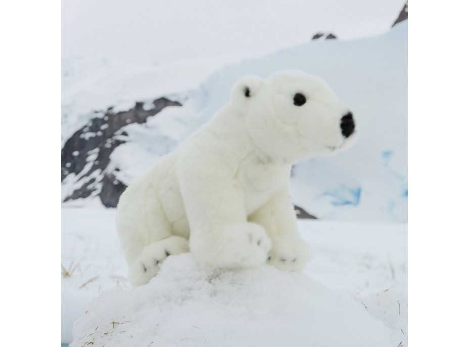 Rappa Plyšový medveď ľadový stojaci 30 cm ECO-FRIENDLY