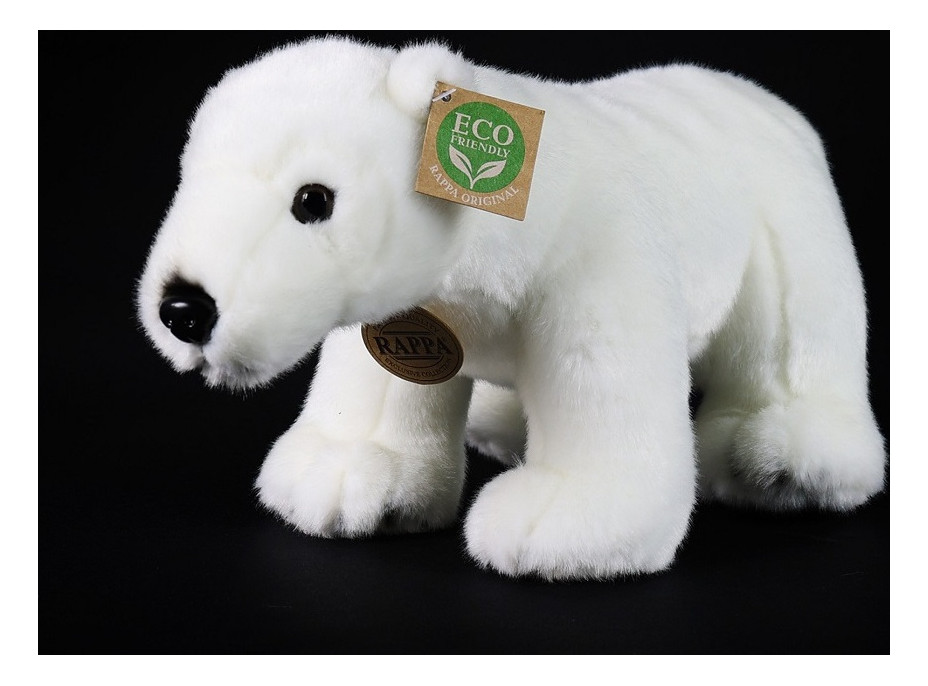 Rappa Plyšový medveď ľadový stojaci 30 cm ECO-FRIENDLY