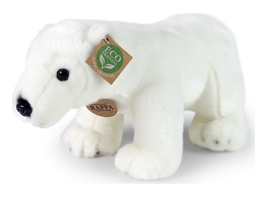 Rappa Plyšový medveď ľadový stojaci 30 cm ECO-FRIENDLY
