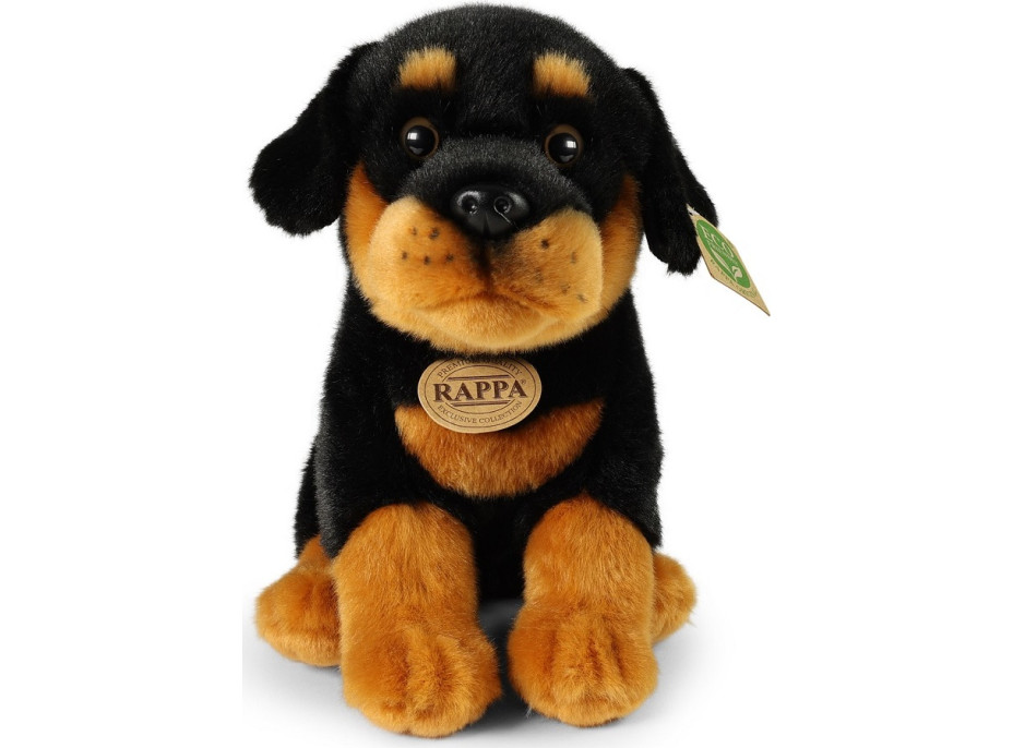 Rappa Plyšový pes rotvajler 30 cm ECO-FRIENDLY