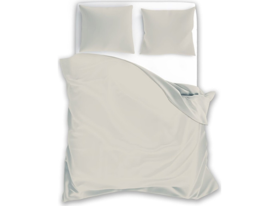 Posteľné obliečky FASHION - 220x200 cm - béžové - bavlnený satén