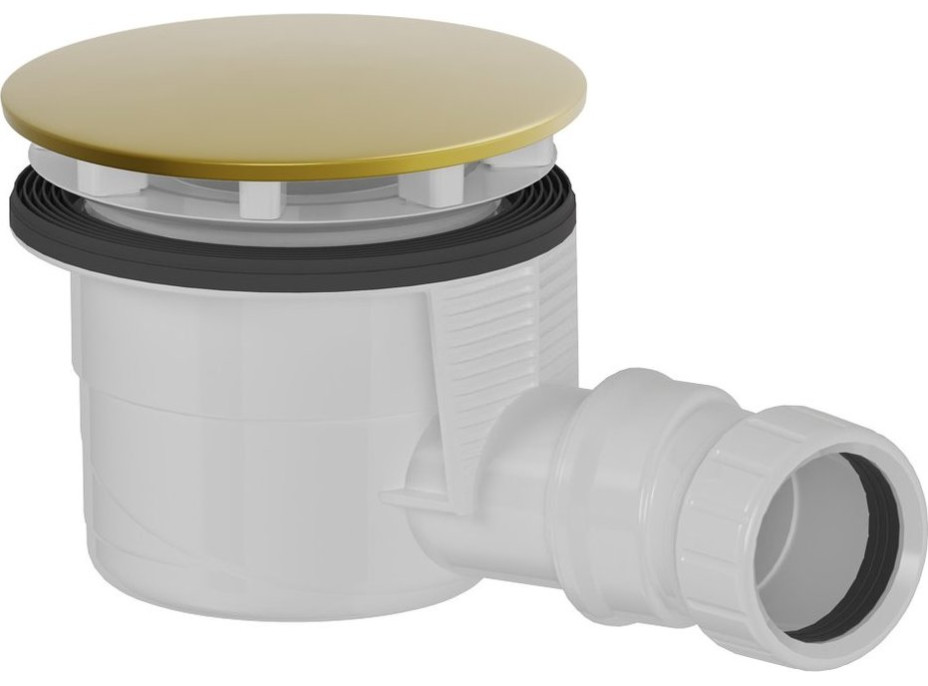 Polysan Vaničkový sifón, priemer 90mm, DN40, krytka zlato mat 17911GB