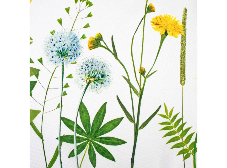 Veľkonočný obrus BLOOM Kvety - 140x200 cm - biely