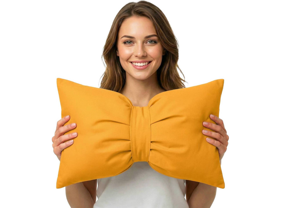 Dekoračný vankúš GLAM 30x50 cm - žltý