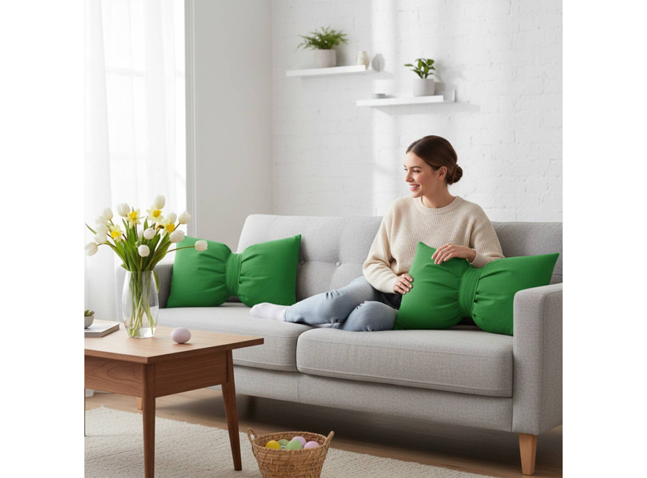 Dekoračný vankúš GLAM 30x50 cm - zelený