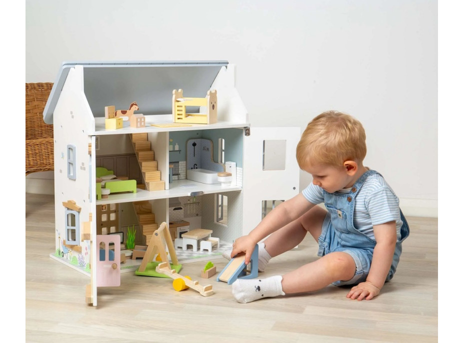 Bigjigs Toys Drevený nábytok do domčeka pre bábiky Kúpeľňa
