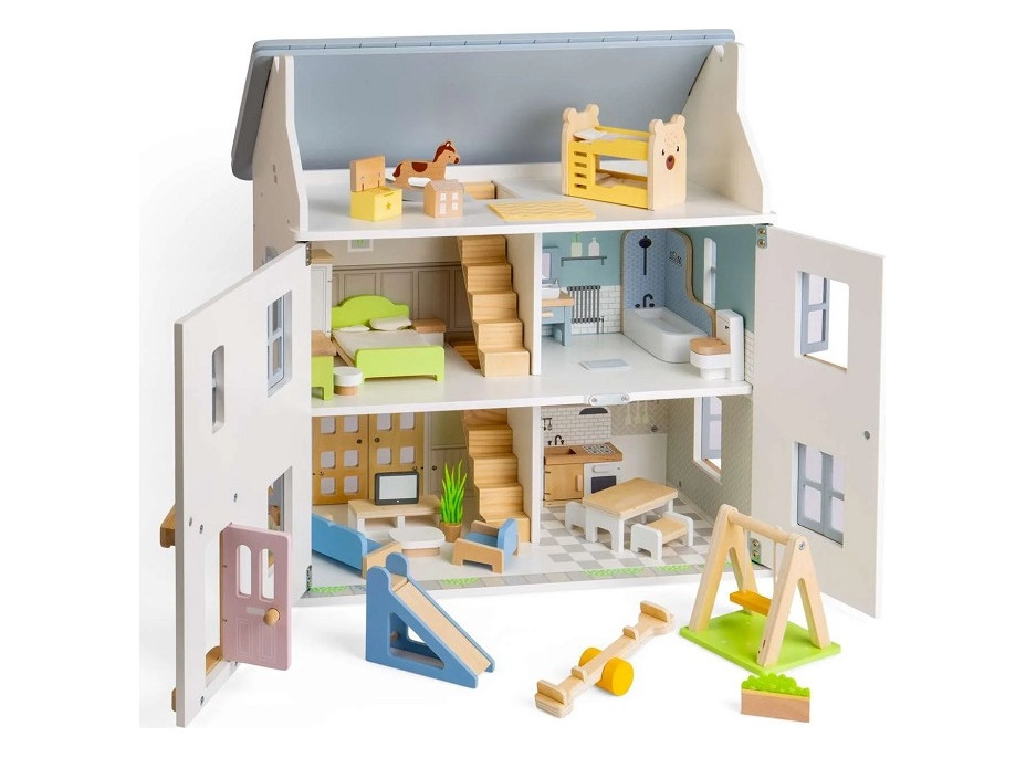 Bigjigs Toys Drevený nábytok do domčeka pre bábiky Detská izba