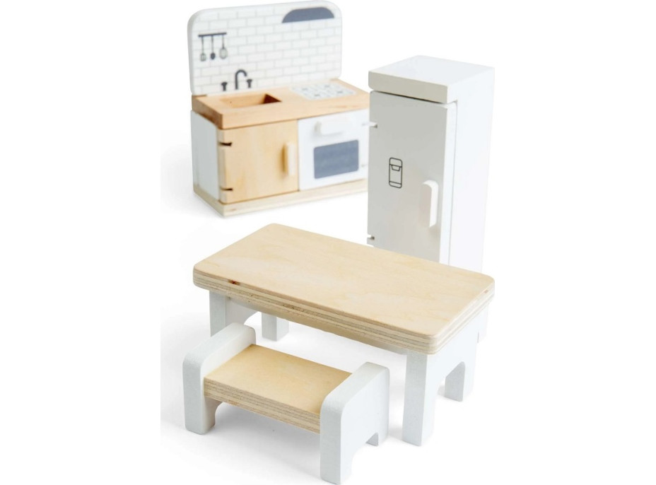 Bigjigs Toys Drevený nábytok do domčeka pre bábiky Kuchyňa