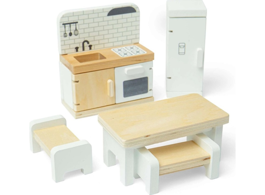 Bigjigs Toys Drevený nábytok do domčeka pre bábiky Kuchyňa