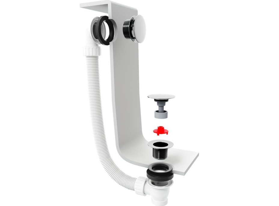 Polysan Vaňová súprava bez napúšťania, click-clack, dĺžka 1200mm, zátka 72mm, zlato mat 71858.91