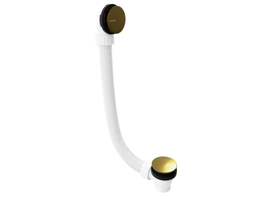 Polysan Vaňová súprava bez napúšťania, click-clack, dĺžka 1200mm, zátka 72mm, zlato 71858.90