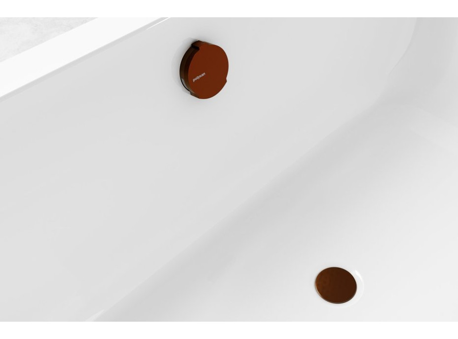 Polysan Vaňová súprava s napúšťaním, bovden, dĺžka 600mm, zátka 72mm, meď mat 71851.70