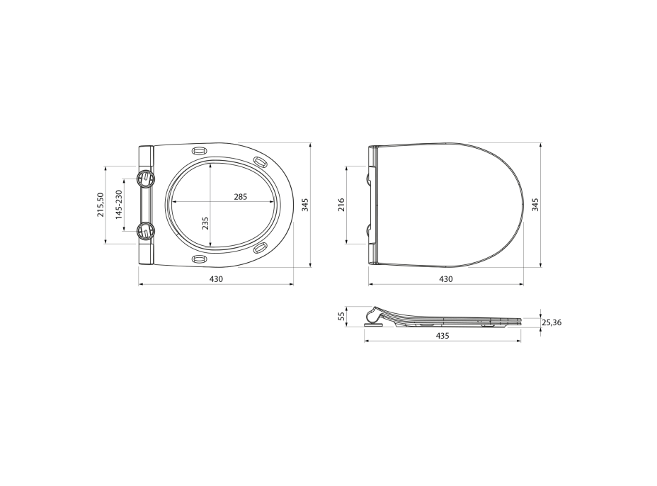 Isvea ABSOLUTE WC sedátko, Soft Close, Easy Take, biela 40R10200I