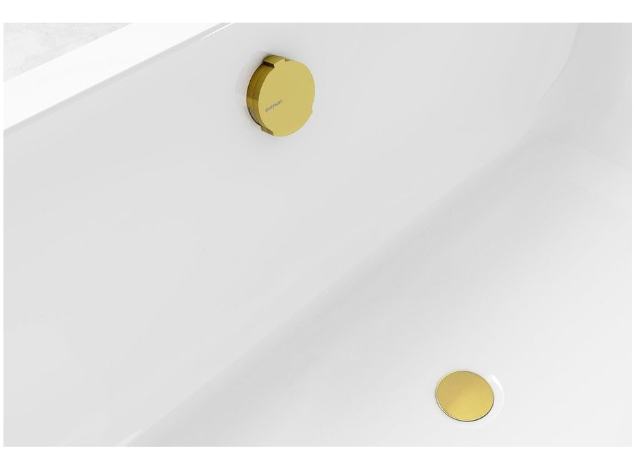 Polysan Vaňová súprava s napúšťaním, bovden, dĺžka 600mm, zátka 72mm, zlato 71851.90
