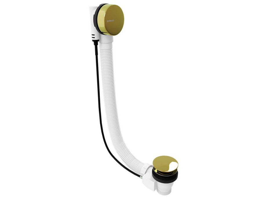 Polysan Vaňová súprava, bovden, dĺžka 800mm, zátka 72mm, zlato 71852.90