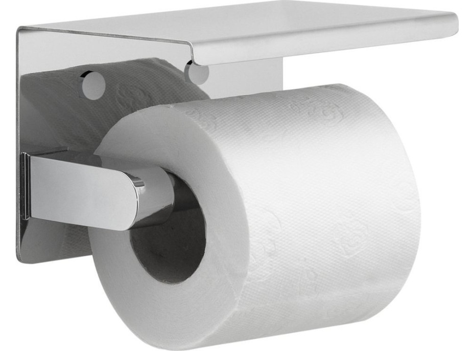 Sapho Držiak toaletného papiera s poličkou, chróm UN1197C