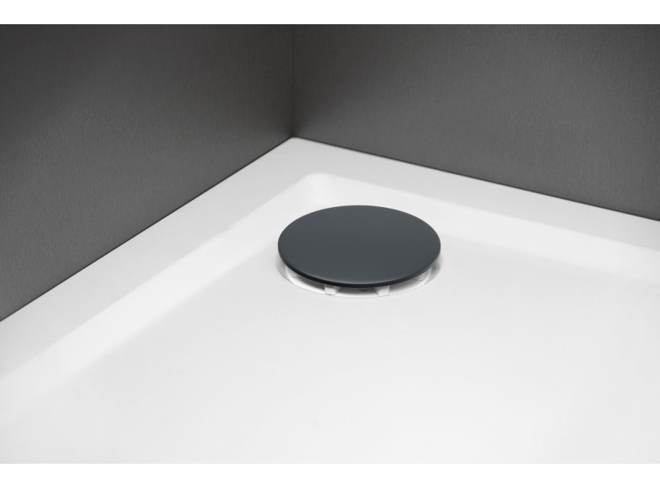 Polysan Vaničkový sifón, priemer 90mm, DN40, krytka gun metal 17911GM