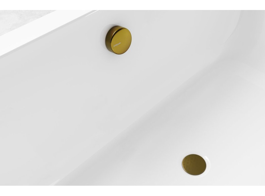 Polysan Vaňová súprava, bovden, dĺžka 1200mm, zátka 72mm, zlato mat 71856.91