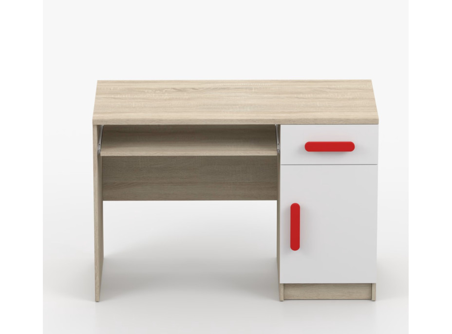 Písací stôl SMYK - dub sonoma/biely (viac variant)