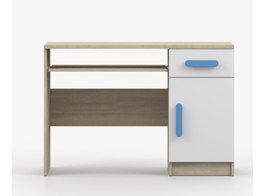 Písací stôl SMYK - dub sonoma/biely (viac variant)