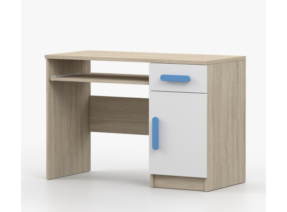 Písací stôl SMYK - dub sonoma/biely (viac variant)