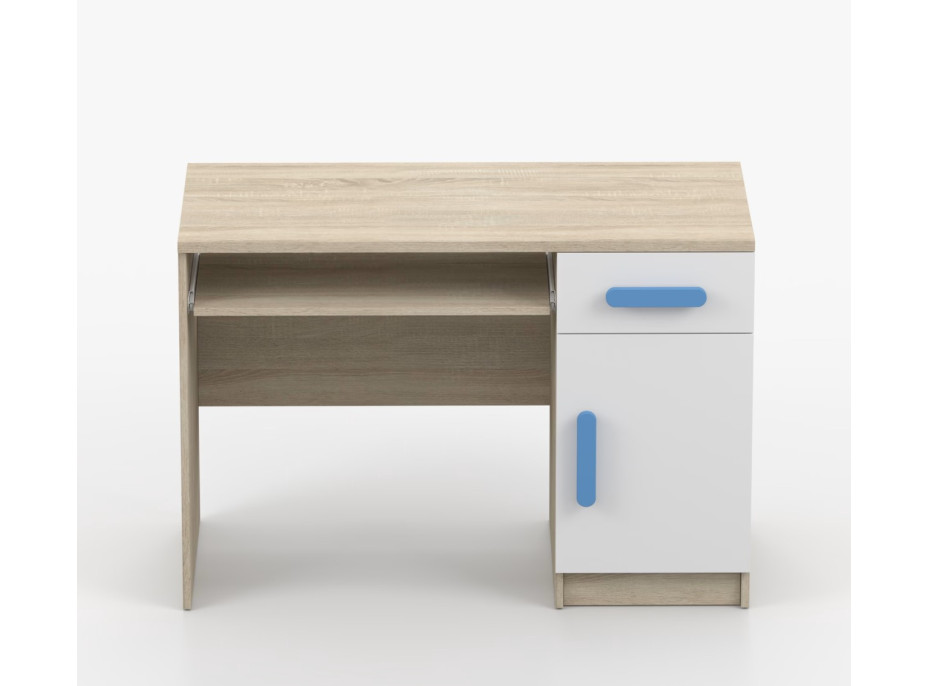 Písací stôl SMYK - dub sonoma/biely (viac variant)