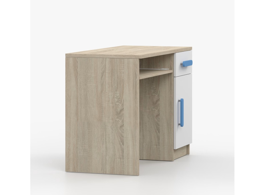Písací stôl SMYK - dub sonoma/biely (viac variant)