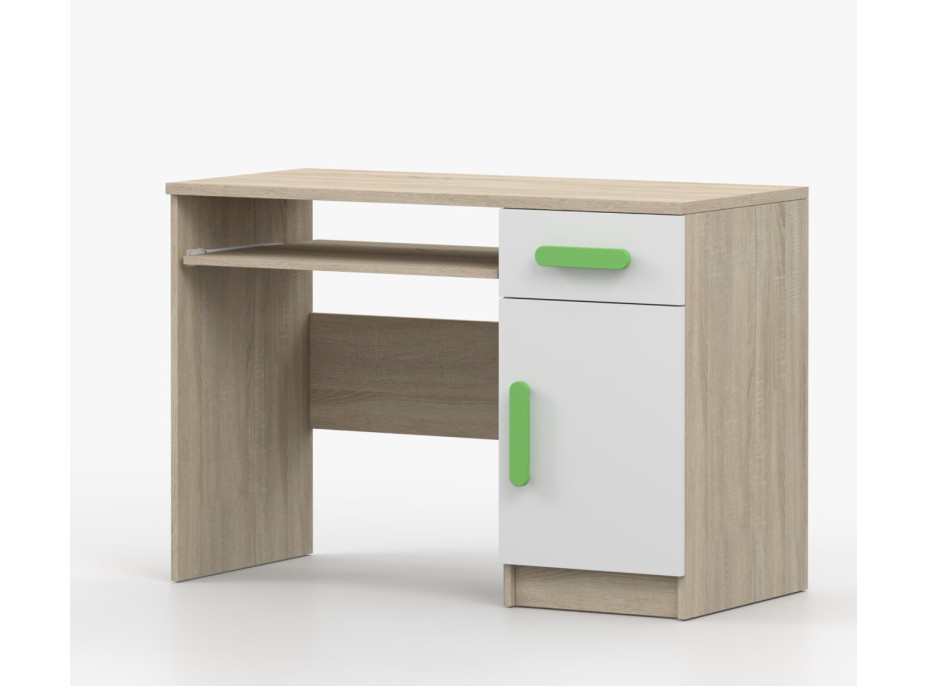 Písací stôl SMYK - dub sonoma/biely (viac variant)