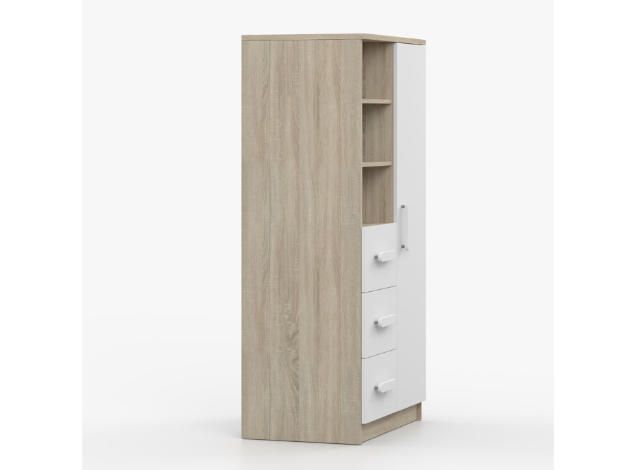 Regál SMYK - dub sonoma/biely (viac variant)