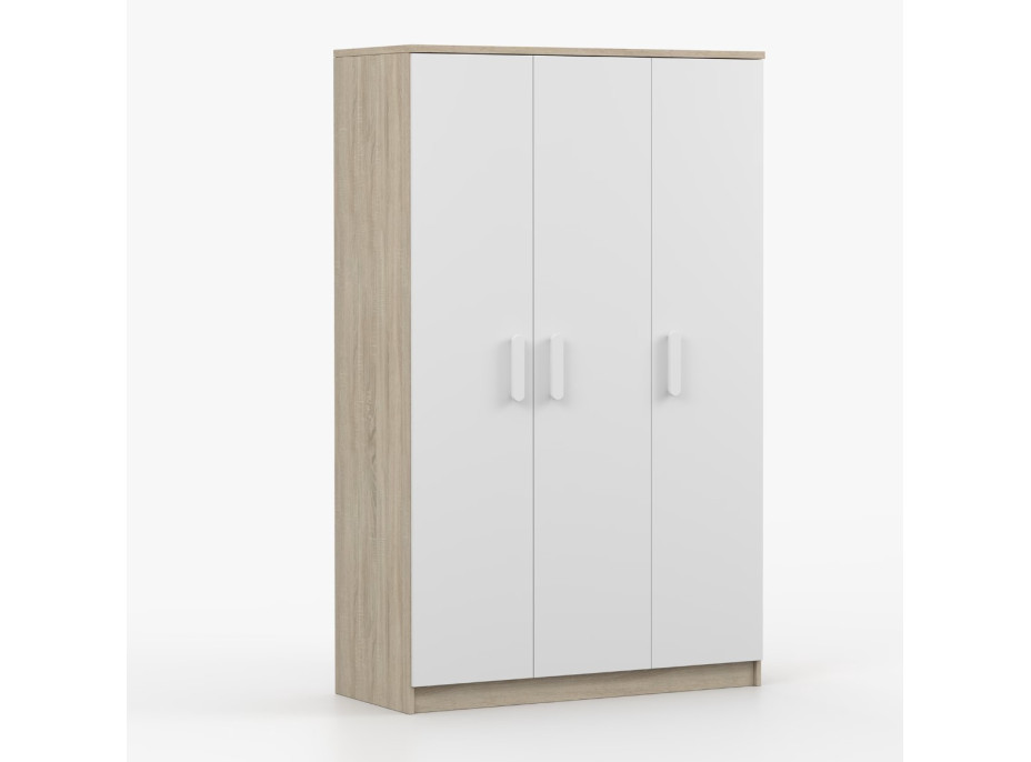 Šatníková skriňa SMYK 120 - dub sonoma/biela (viac variant)