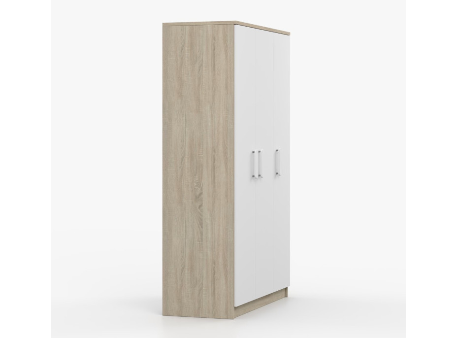 Šatníková skriňa SMYK 120 - dub sonoma/biela (viac variant)