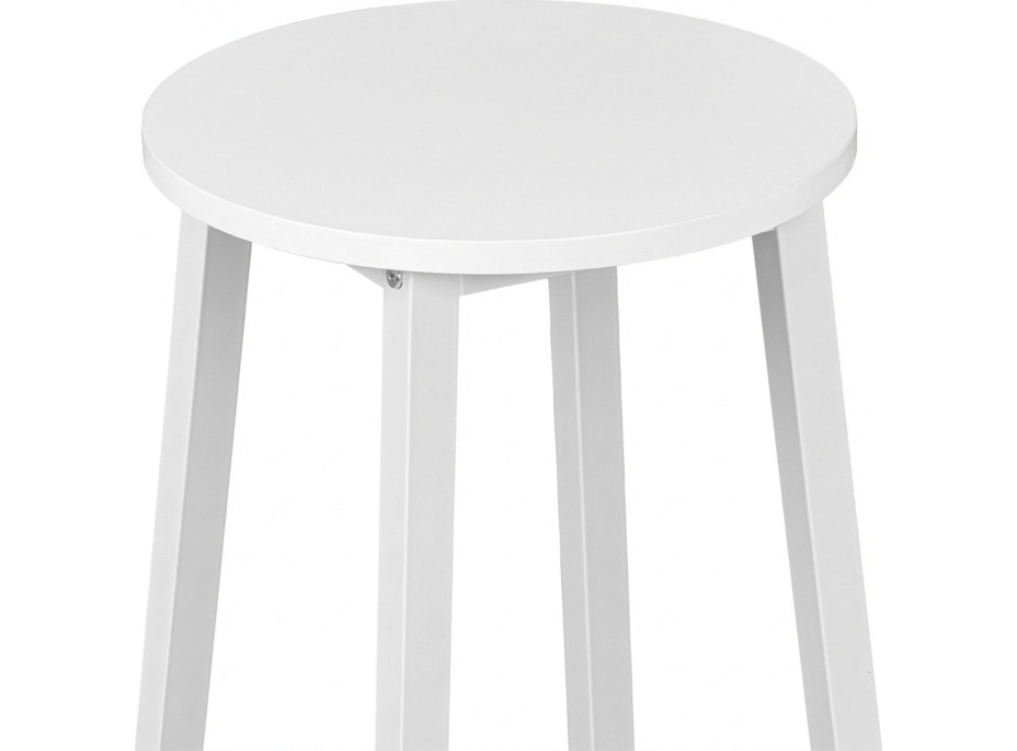 Kovová barová stolička FLINT White - biela