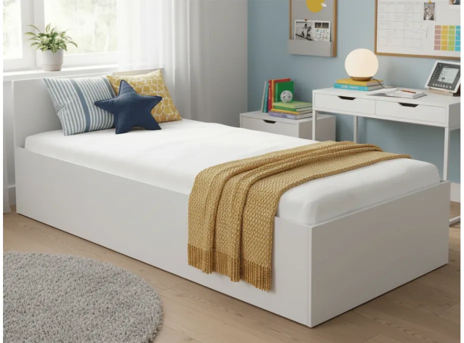 Posteľ ORVILLE II 200x90 cm - biela