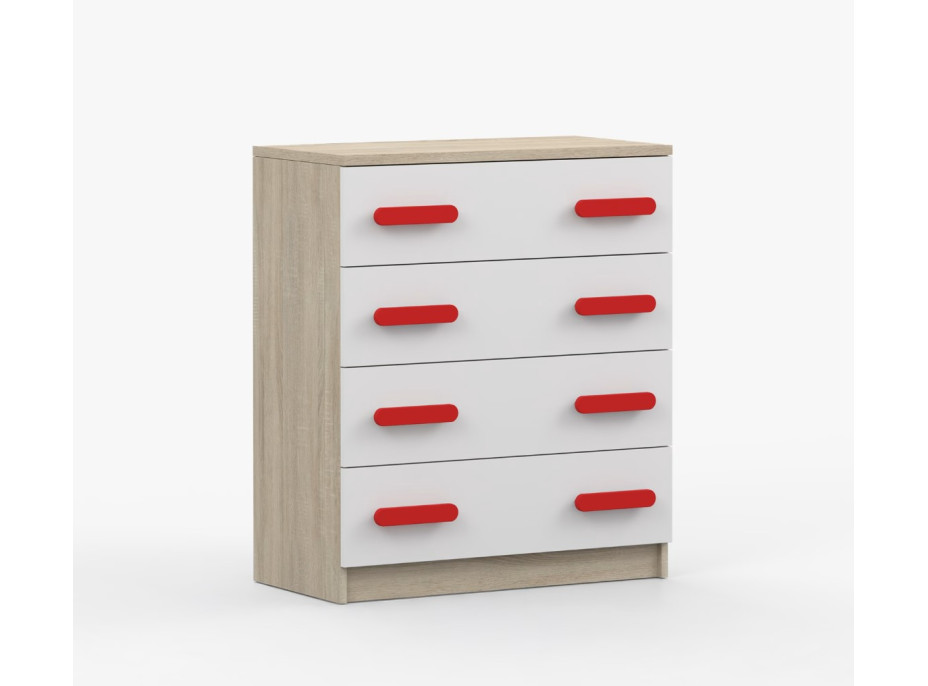 Komoda SMYK - dub sonoma/biela (viac variant)